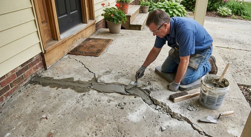 Porch Crack Repair Service