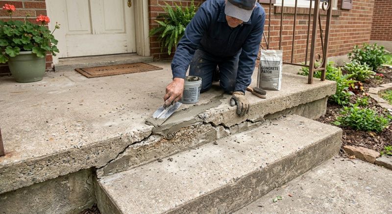 Porch Crack Repair Service